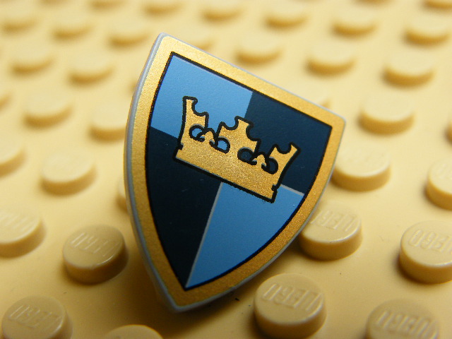 LEGO 3846pb024 - ŠTÍT MODRÝ S KORUNOU 2