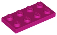 LEGO 3020 - Magenta Plate 2 x 4