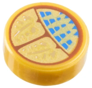 LEGO 98138pb390 - Skarab, Tile, Round 1 x 1