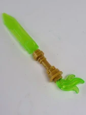 LEGO ninjago meč zlato zelený