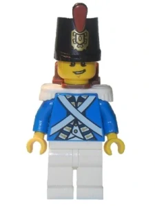 LEGO pi154 Bluecoat Soldier 3 - Lopsided Grin