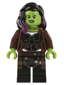 LEGO sh0506 Gamora, Long Reddish Brown Coat
