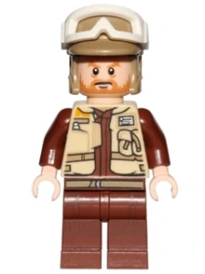 LEGO sw0804 Rebel Trooper - White Goggles, Dark Tan Helmet
