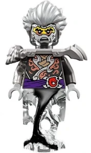 LEGO njo0901 Cinder - Pearl Dark Gray and Flat Silver Armor, Ghost Legs