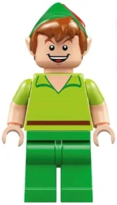 LEGO dis087 Peter Pan - Minifigure, Bright Green Legs