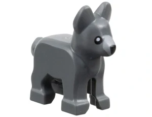 LEGO 2889pb02 - Štěně šedé, Dog, Alsatian