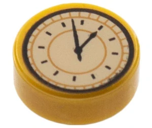 LEGO 98138pb259 Hodiny, Tile, Round 1 x 1