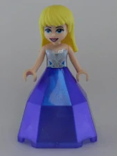 LEGO DÍVKA V PLESOVÝCH FIALOVÝCH ŠATECH