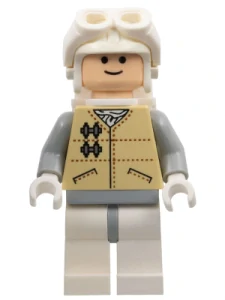 LEGO sw0167 Hoth Rebel - Light Nougat Head, White Visor Goggles