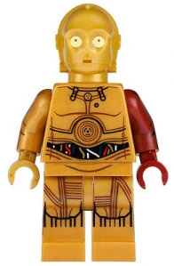 LEGO sw0653 C-3PO - Dark Red Arm