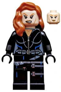LEGO sh0035 Black Widow - Black Jumpsuit