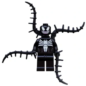 LEGO sh0055 Venom - Teeth Together, 4 Back Appendages Spiked