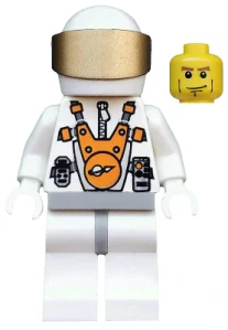 LEGO mm012 Mars Mission Astronaut with Helmet and Cheek Lines