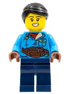 LEGO hol270 Woman, Black Hair