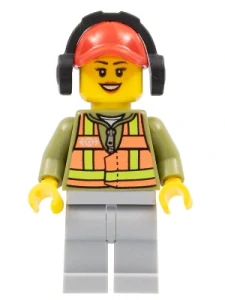 LEGO trn236 Light Orange Safety Vest,