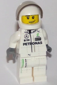 LEGO sc043 Mercedes F1 W07 Hybrid Driver - White Helmet