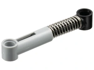 LEGO 731c08 Technic, Shock Absorber 6.5L with Black Piston Rod - Soft Spring, Tight Coils