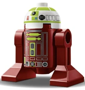 LEGO sw1397 Astromech Droid, R7-A7 - Dark Bluish Gray Rectangles