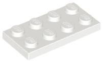 LEGO 3020 white Plate 2 x 4