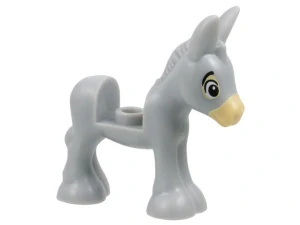 LEGO 106470pb01 - Osel, Light Bluish Gray Donkey