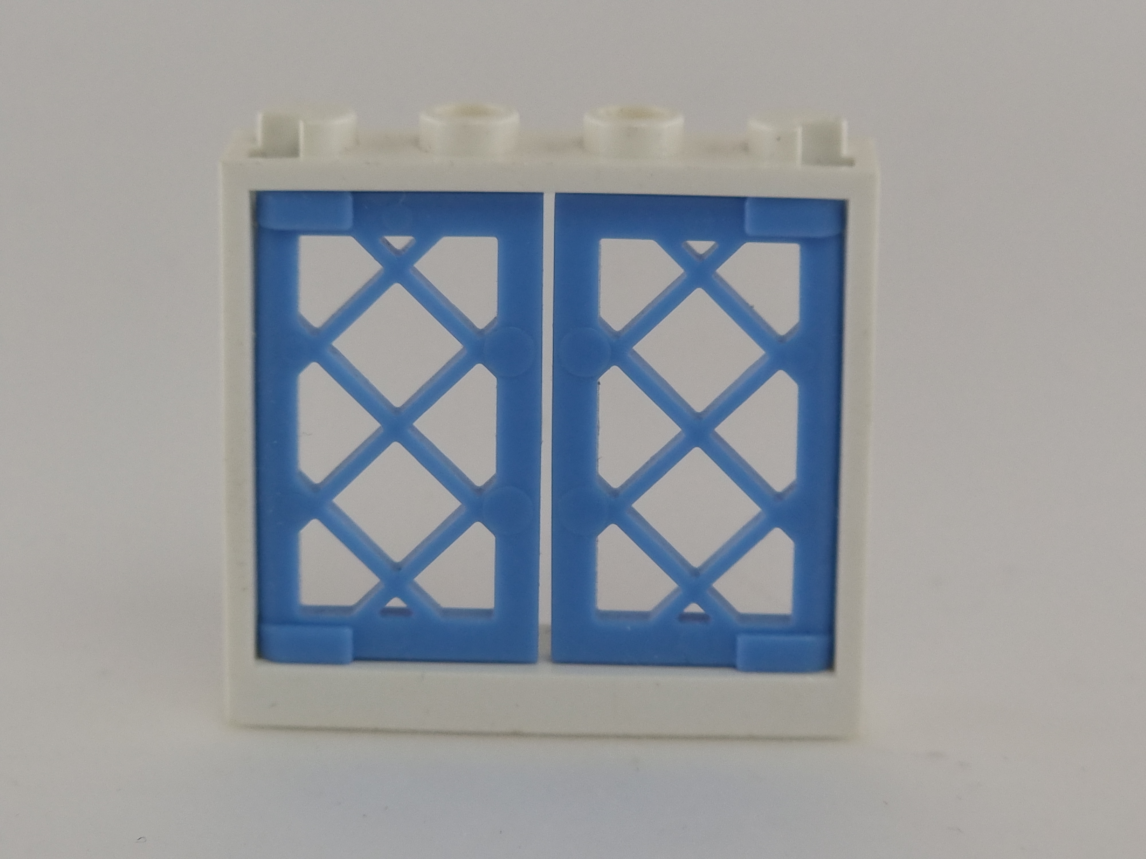 LEGO okno modré, bílý rám