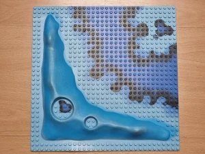 LEGO 3947bpx1 na jednom okraji prohnutá viz foto