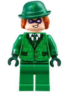LEGO sh0334 The Riddler - Suit and Tie, Hat with Hair