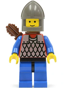 LEGO cas151a Scale Mail - Red with Blue Arms, Blue Legs with Black Hips