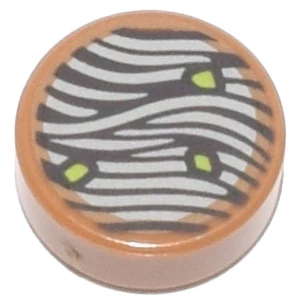 LEGO 98138pb395 Tile, Round 1 x 1 - Špagety, nudle