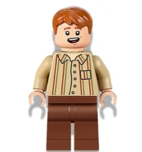LEGO hp342 Fred Weasley - Tan Striped Shirt