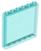 LEGO 59349 - OKNO - PANEL 6X6 TRANSP. MODRÝ