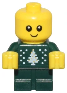 LEGO cty1823 Baby - Dark Green Holiday Sweater