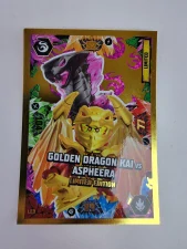 LEGO ninjago golden dragon Kai vs Aspheera card