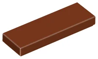 LEGO 63864 - Reddish Brown Tile 1 x 3