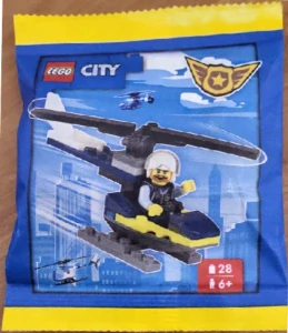 LEGO Set 952402-1 Policeman with Helicopter paper bag