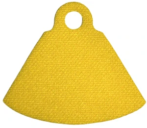 LEGO Yellow Minifigure Cape Cloth, Stepped Shoulders with Single Top Hole - Spongy Stretchable Fabric