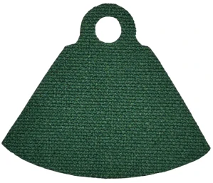 LEGO Dark Green Minifigure Cape Cloth, Stepped Shoulders with Single Top Hole - Spongy Stretchable Fabric