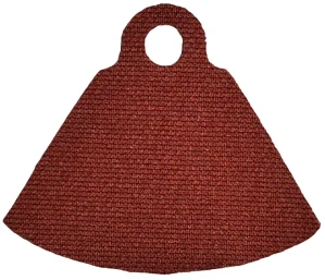 LEGO Dark red Minifigure Cape Cloth, Stepped Shoulders with Single Top Hole - Spongy Stretchable Fabric