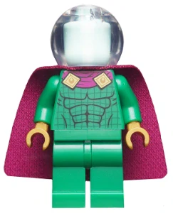 LEGO sh0620 Mysterio - Light Aqua Head, Trans-Clear Helmet