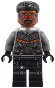 LEGO sh0929 Falcon - Dark Bluish Gray and Black Suit, Printed Legs
