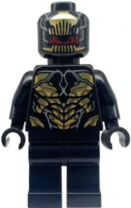 LEGO sh0872 Outrider - Torso with Short Dark Bluish Gray Tips at Neck