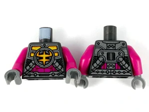 LEGO 973pb3895c01 Torso Mechanical Armor, Ironclad Logo