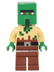 LEGO min134 Zombie Villager - Tan Torso