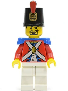 LEGO pi092 Imperial Soldier II - Shako Hat Printed, Black Goatee