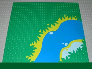 LEGO 2359px3 Podložka zelená s řekou, Baseplate 32 x 32