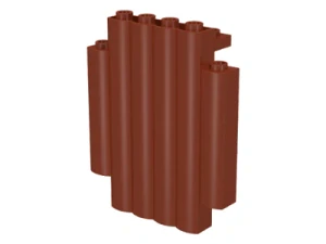 LEGO 30140 Reddish brown Panel 2 x 6 x 6 with Log Profile