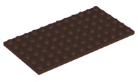 LEGO 3028 - Dark Brown Plate 6 x 12