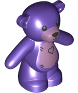 LEGO 98382pb010 - Medvídek fialový, Teddy Bear