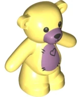 LEGO 98382pb010 - Medvídek žlutý, Teddy Bear