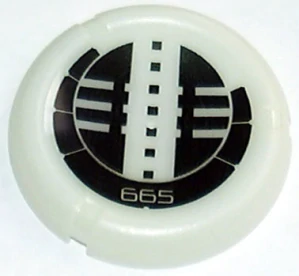 LEGO 32171pb113 Throwing Disk with Bionicle Kanoka 665 Onu-Metru Pattern